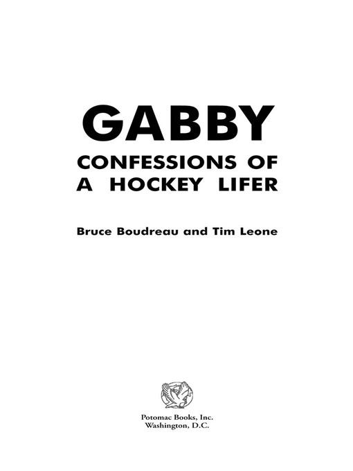 Gabby (eBook): Confessions of a Hockey Lifer